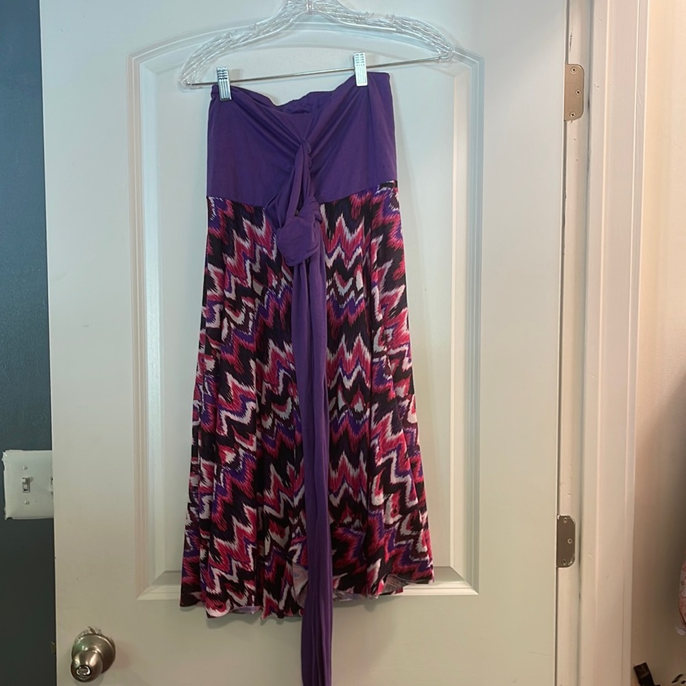 Catalina purple pink tie around neck or waist cover up dress